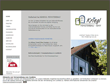 Tablet Screenshot of kriegl-isny.de